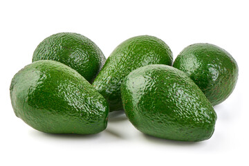 Avocado, isolated on white background.