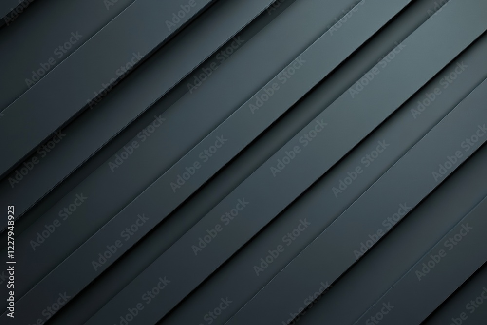 Poster Modern abstract pattern with diagonal lines in dark gray tones enhancing visual depth and texture in a minimalist design. Generative AI