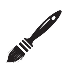 Obraz premium Paintbrush Icon Black Silhouette Graphic Design