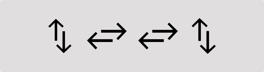 black arrows, Set of vector arrows,  arrow indication statistic. Trade infographic. Profit arow Vector illustration