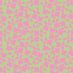 Vector tropical floral seamless pattern. Elegant background with exotic flower, leaves, jungle plants, hand drawn elements. Abstract botanical ornament