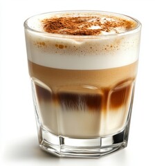Latte Delight with Cream Swirl, inviting beverage presentation, creamy texture, minimalist style, perfect for coffee enthusiasts and menus