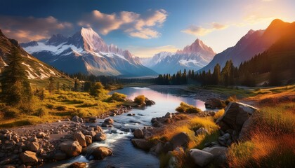 lake in the mountains