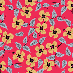 Seamless floral wallpaper pattern design