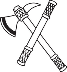 Garden Hoe Rustic Tool for Gardening