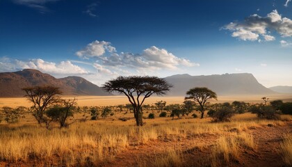 Obraz premium landscape in the steppe