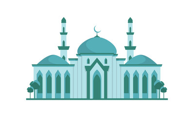 Mosque Moderm Geometric Flat Design
