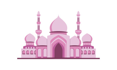 Mosque Moderm Geometric Flat Design