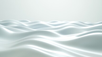 Fototapeta premium abstract view of rippling water on neutral white background illuminated softly for minimalistic elegance