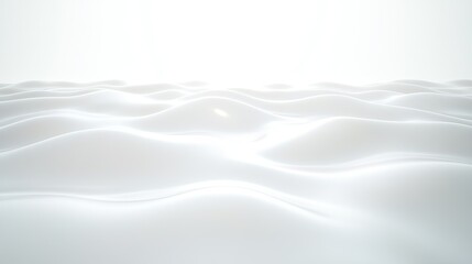 Obraz premium abstract view of rippling water on neutral white background illuminated softly for minimalistic elegance