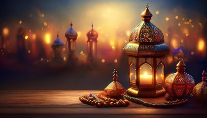 Elegant Ramadan Kareem Collection: Crescent Moons, Lanterns, and Islamic Calligraphy