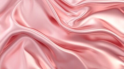 Draped Pink Silk Fabric Soft Gentle Texture