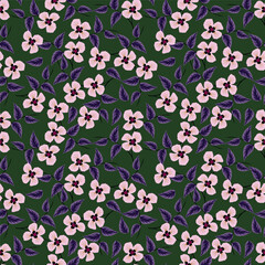 Seamless vector floral pattern design