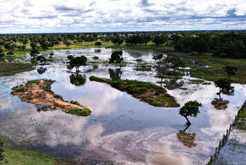 sunset in the Brazilian Pantanal