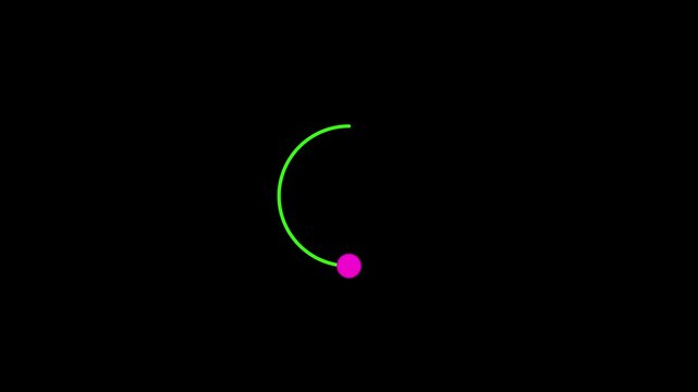 loding pixelated progress animation in gren background.4k video