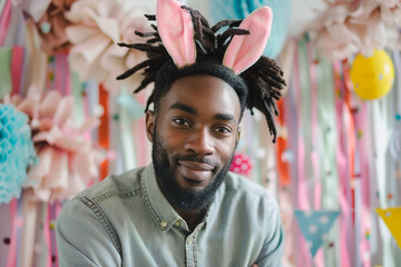 Obraz premium Happy Easter day in usa made generative AI