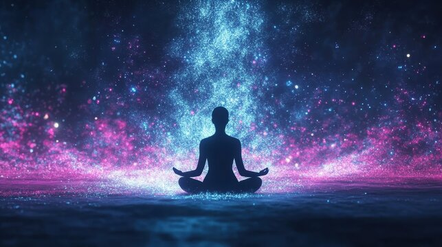 A cascading holographic waterfall represents mental health resources with flowing imagery of counseling sessions support groups and mindfulness practices enriching the communitys wellbeing.