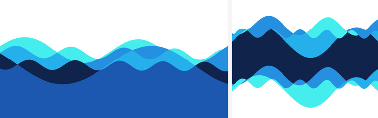 Abstract wavy background with dynamic effect. Water surface. Motion sound wave. Cover design template. 3d vector illustration for banner, flyer, poster or brochure.