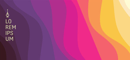Abstract wavy background with modern gradient colours and texture effect. Vector illustration for brochure, poster, presentation, cover, screen, flyer or banner.