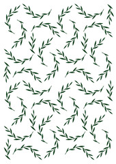 pattern with leaves