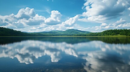 Captivating turquoise lake mountain clouds mist peaceful scenery photography