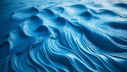 Obraz premium abstract blue water surface background flowing liquid texture ocean pool or spa concept