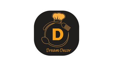 Obraz premium Dream Decor logo design for decoration page logo and company logo design