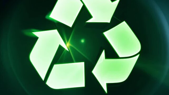 Green earth cover with Recycle symbol on green grass field on natural background. Waste and pollution elimination, clean and renewable energy concept, green world, eco friendly, environment day. Ecolo