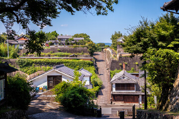 The Old Samurai District of Kitsuki Town in Oita Prefecture, Japan