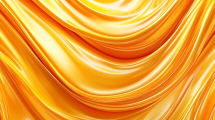 Abstract Golden Draped Fabric Swirling Design