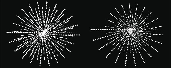 Spiral sound waves rhythm lines and circles abstract vector background