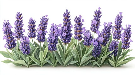 Obraz premium A vibrant display of lavender flowers in full bloom.