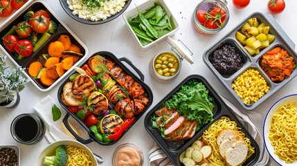 A Convenient meal delivery service enjoy delicious