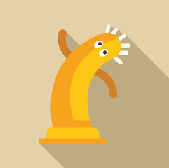 Wacky waving inflatable tube guy dancing happily with long shadow