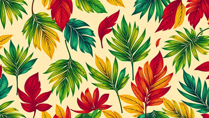 Fototapeta premium pattern, leaf, seamless