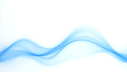 Abstract blue wave background. Generative Ai.
