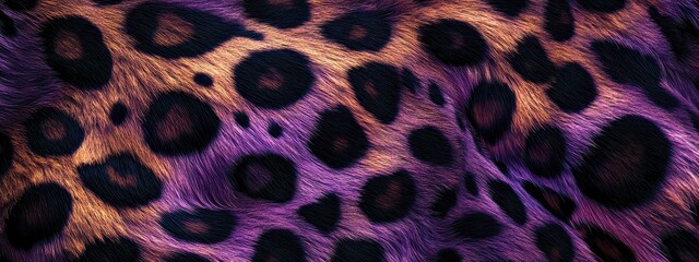 Obraz premium Leopard print pattern animal fur texture skin cheetah background purple. Tiger leopard print pattern pink jaguar fabric abstract design color panther sexy textile black seamless white faux violet spot