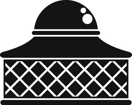recommend clip art: Simple illustration of a yurt, showcasing its unique structure and cultural significance