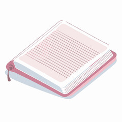 Zeszyt notatnik ilustracja