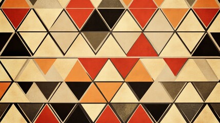 Abstract vector pattern, repeat geometric triangle mosaic background