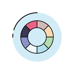 Color Wheel vector icon