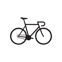 Obraz premium High-performance racing bicycle silhouette vector art illustration