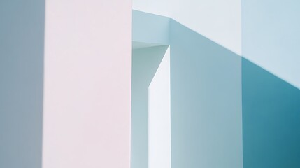 Abstract Architectural Walls Light and Shadow interplay