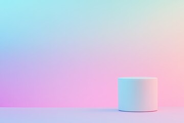 clean minimalist layout featuring simple object with smooth contours and soft light gradients