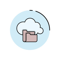Cloud Storage vector icon