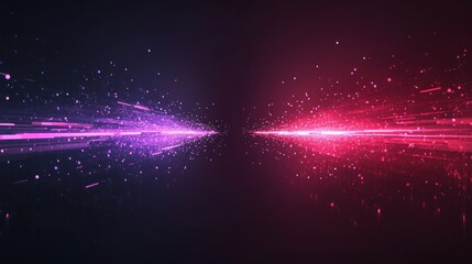 Obraz premium Abstract Digital Particle Light Stream Background