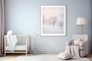 Cozy and stimulating baby room fostering a love for travel and exploration from a young age