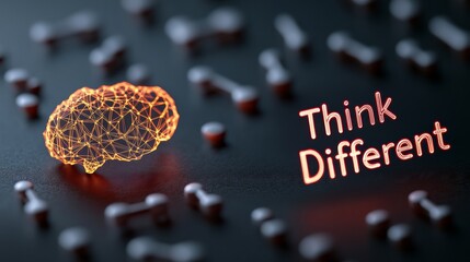 Tech-Inspired Genius Day Glowing Equations and Symbols on Dark Canvas - Autumn Creativity and Innovation for Business Visionaries and Digital Pioneers