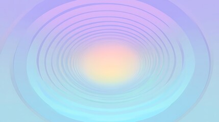 Obraz premium Abstract Pastel Concentric Circles Design