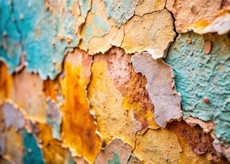 Obraz premium Macro Photography: Light-Colored Old Wall Texture - Detailed Close-Up